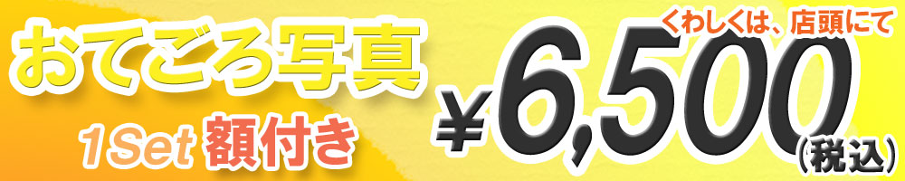 広告画面おてごろ写真額付き六千五百円税込み